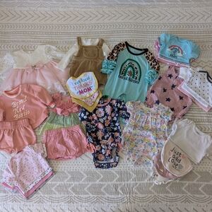 3-6 month baby girl summer lot